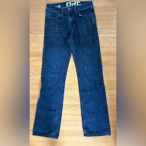 Dre Men's Straight Jeans in Deep Blue - Picture 1 of 4